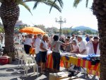 Le stand : inscriptions et souvenirs